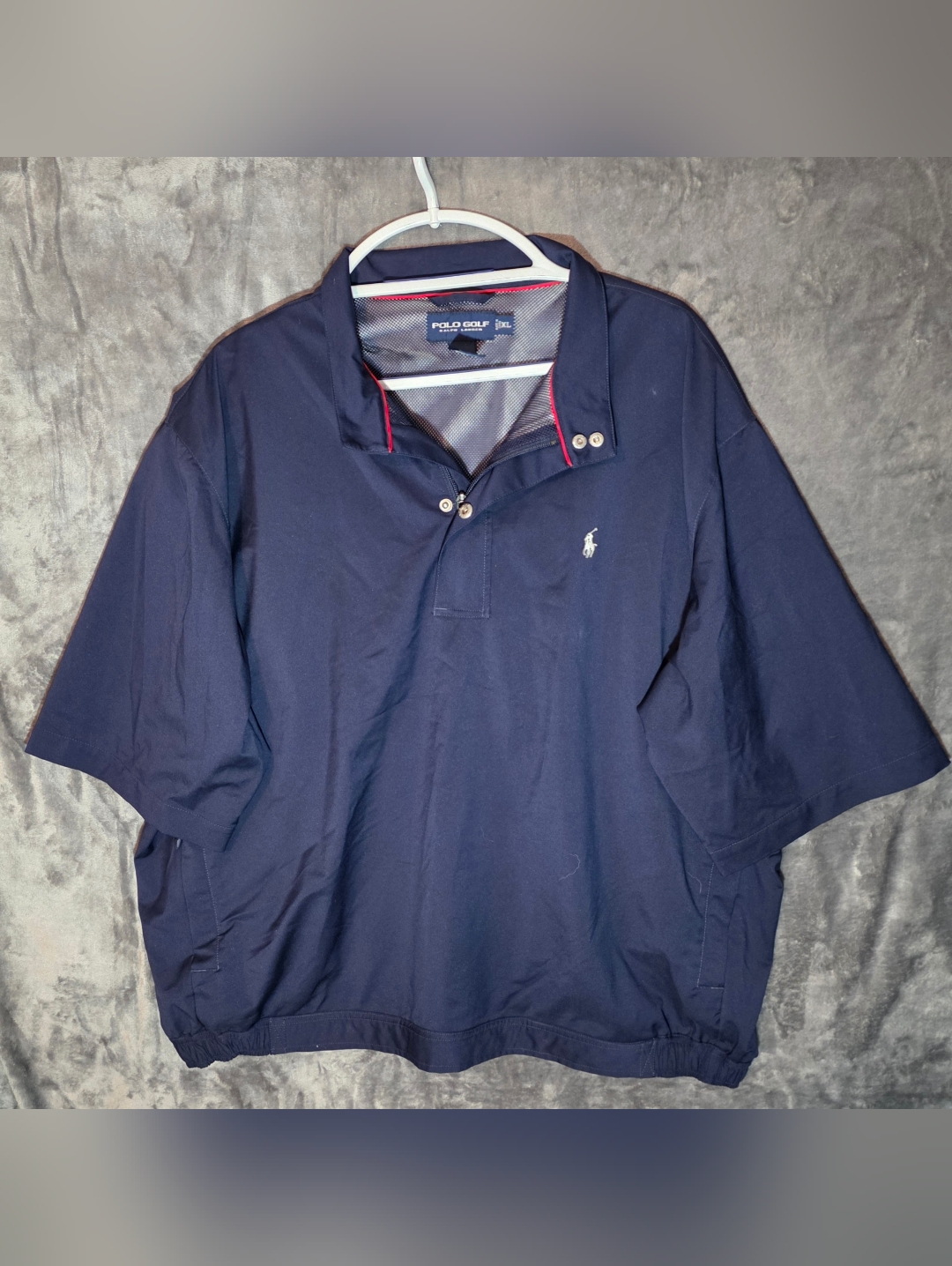 Polo Golf By Ralph Lauren Navy Blue Windbreaker Pullover